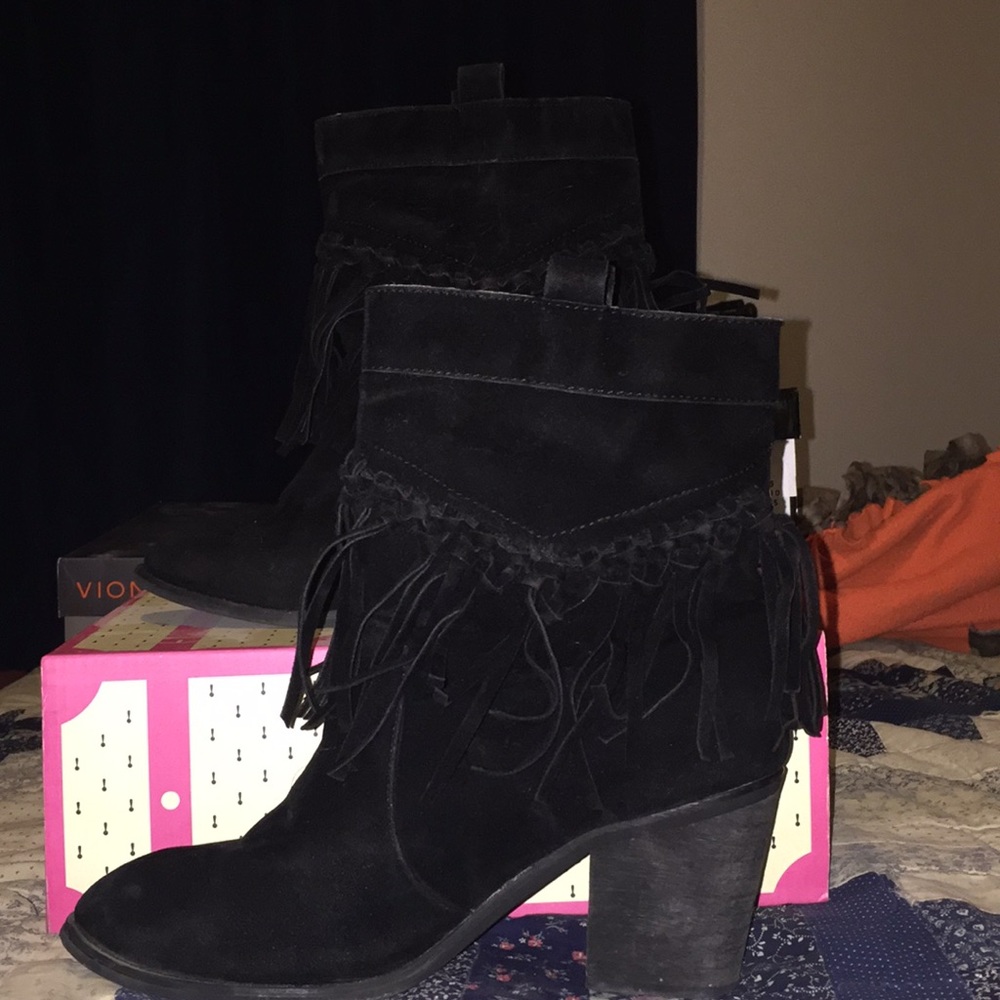 Black Suede Ankle Boot